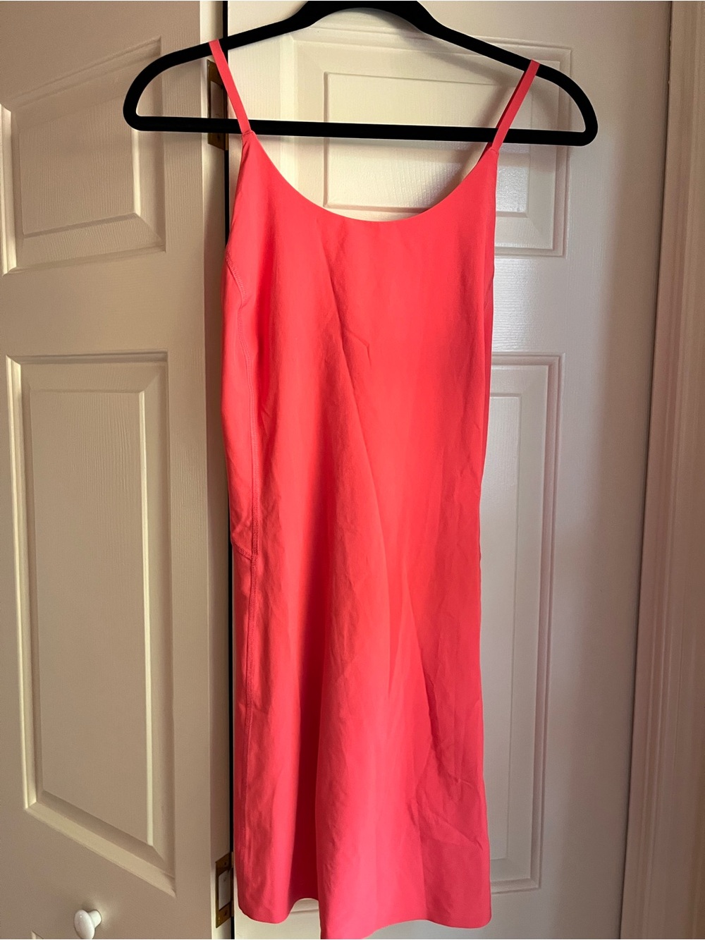 Athleta Coral-Blend Spaghetti Strap Mini Dress